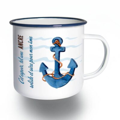 Cet espoir tel une ancre V2 - Tasse Emaillée