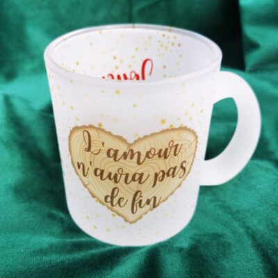 Noël - Tasse Verre givré